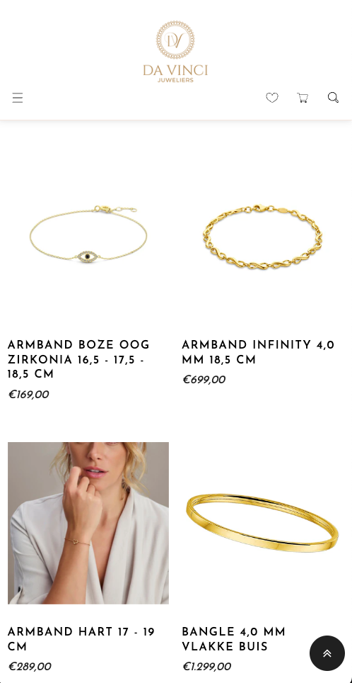 afbeelding van davinci juweliers webshop