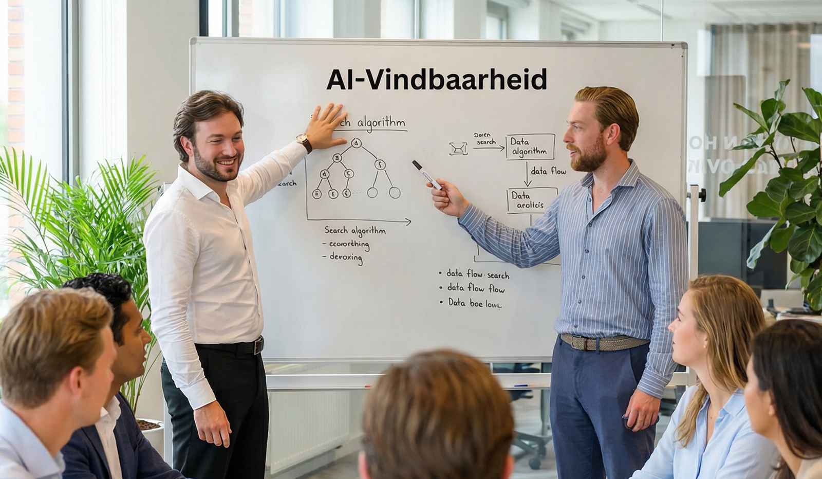 Michel en Kars presenteren AI-vindbaarheid aan klanten